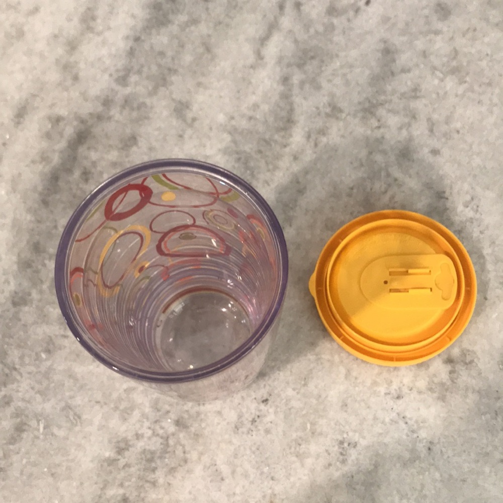 Tervis Tumbler Mug Fiesta 16 oz Travel Lid Yellow Orange Retro Y2K - Picture 7 of 9